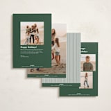 "Charm" - Holiday Cards in Evergreen by Nicoletta Savod - Back of Card Options