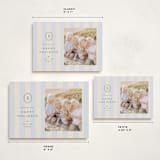 "monogram christmas stripes" - Holiday Cards in Frost by Ellen Schlegelmilch - Formats Available