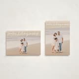 "Warm Holiday Wishes Script" - Holiday Cards in Snow by Kristen Magee - Photo Orientation Options