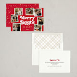 "Polaroid Stack" - Holiday Cards in Poinsettia by Robert and Stella - Assembled