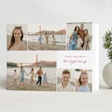 "Serene Surround" - Holiday Cards in Berry by Kelly Schmidt - Folded Card