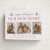 "Holiday Home" - Holiday Cards in Berry by Sara Hicks Malone - Folded Card