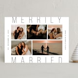 "Married" - Holiday Cards in Parchment by Jennifer Lew - Front