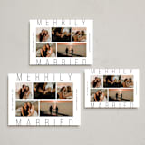 "Married" - Holiday Cards in Parchment by Jennifer Lew - Formats Available