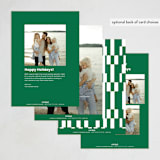 "Furever Merry" - Holiday Cards in Forest by Inkblot Design - Back of Card Options