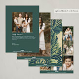 "Merry Collage" - Holiday Cards in Coniferous by Sumak Studio - Back of Card Options