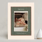 "Blanket Stitch" - Holiday Cards in Evergreen by Julie Murray - Front