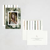 "Winter Peonies" - Holiday Cards in Wintergreen by Kelly Ventura - Assembled