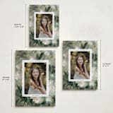 "Winter Peonies" - Holiday Cards in Wintergreen by Kelly Ventura - Formats Available