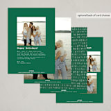"Painted Memories" - Holiday Cards in Winter Forest by Kercia Jane - Back of Card Options