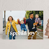 "Spread Joy" - Holiday Cards in Starlight by Leah Ragain - Front