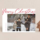 "Christmas Scrawl" - Holiday Cards in Sugar Cookie by Laura Bercovich - Front