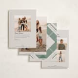 "Fancy Plaid" - Holiday Cards in Vanilla by Petra Kern - Back of Card Options