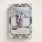 "Fancy Plaid" - Holiday Cards in Vanilla by Petra Kern - Folded Card