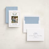 "Glen Garden" - Holiday Cards in Blue Jay by Melanie Kosuge - Assembled