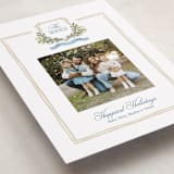 "Glen Garden" - Holiday Cards in Blue Jay by Melanie Kosuge - Detail