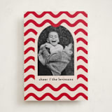 "Joyful Waves" - Holiday Cards in Candy Cane by Iveta Angelova - Front