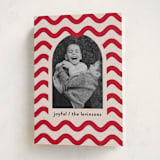 "Joyful Waves" - Holiday Cards in Candy Cane by Iveta Angelova - Folded Card