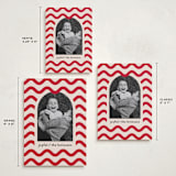 "Joyful Waves" - Holiday Cards in Candy Cane by Iveta Angelova - Formats Available