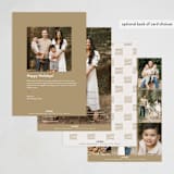 "On Holiday" - Holiday Cards in Golden Hour by Design Lotus - Back of Card Options
