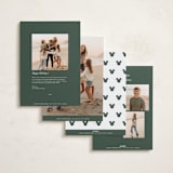"Disney Mickey Magical Season" - Holiday Cards in Snow by Carrie ONeal - Back of Card Options