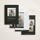 "Disney Mickey Mouse Minimalist Mickey" - Holiday Cards in Snow by Angela Garrick - Back of Card Options