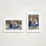 "Disney Mickey Mouse Minimalist Mickey" - Holiday Cards in Snow by Angela Garrick - Photo Orientation Options