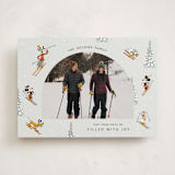 "Mickey and Friends Tis The Ski-son" - Holiday Cards in Ice by Kelsey Mucci - Front