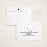 "Mickey Outline" - Holiday Cards in Snow by Hooray Creative - FREE Recipient Addressing