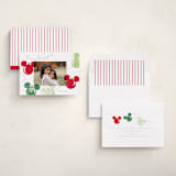 "Mickey Lights" - Holiday Cards in Moss by Baumbirdy - Assembled