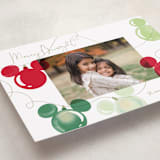 "Mickey Lights" - Holiday Cards in Moss by Baumbirdy - Detail