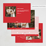 "Striped Joy" - Holiday Cards in Snow White by Alston Foster - Back of Card Options