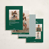 "botanical script" - Holiday Cards in Forest by Nam Bourassa - Back of Card Options