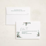 "botanical script" - Holiday Cards in Forest by Nam Bourassa - FREE Recipient Addressing