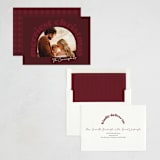 "Merriest Christmas Cheer" - Holiday Cards in Cranberry by Ashley Cuccio - Assembled