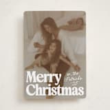 "Vintage Classic" - Holiday Cards in Snowfall by Everett Paper Goods - Front