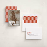 "Vintage Classic" - Holiday Cards in Snowfall by Everett Paper Goods - Assembled