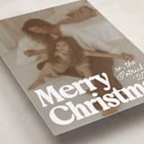 "Vintage Classic" - Holiday Cards in Snowfall by Everett Paper Goods - Detail