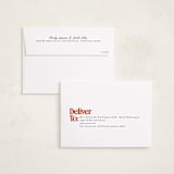 "Vintage Classic" - Holiday Cards in Snowfall by Everett Paper Goods - FREE Recipient Addressing