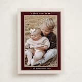 "Encompass" - Holiday Cards in Maroon by Nicole Walsh - Front