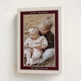 "Encompass" - Holiday Cards in Maroon by Nicole Walsh - Folded Card
