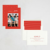 "Merry and bribed" - Holiday Cards in Tomato by Lea Delaveris - Assembled