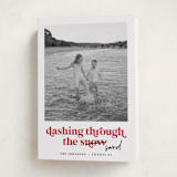 "Dashing Holiday" - Holiday Cards in Candy Cane by Louise Kay - Folded Card