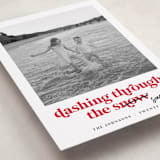 "Dashing Holiday" - Holiday Cards in Candy Cane by Louise Kay - Detail