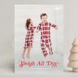 "Sleigh All Day" - Holiday Cards in Venetian by Itsy Belle Studio - Front
