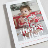 "There's a List" - Holiday Cards in Persimmon by Olivia Raufman - Detail