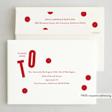 "THIS" - Holiday Cards in Ruby by Lauren Chism - FREE Recipient Addressing