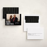"Merry Stack" - Holiday Cards in Coal by Ekko Studio - Assembled