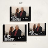 "Merry Stack" - Holiday Cards in Coal by Ekko Studio - Formats Available
