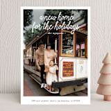 "A New Home for the Holidays" - Holiday Cards in Midnight by Christine Taylor - Front